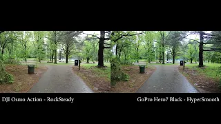 DJI Osmo Action vs. GoPro Hero7 Black : 4K 60fps Stabilization Comparison