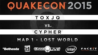 toxjq vs. Cypher - Map 1 - Lost World (QUAKECON 2015 DUEL)