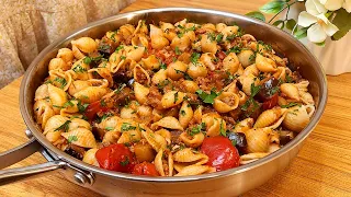 I have never eaten such delicious pasta! Fast, simple and incredibly tasty!