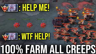 how to outfarm everyone in the map? WTF techies 100% farm all creeps!!!!