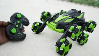 Remote control 8 Wheel Stunt Car Unboxing and Testing @rctoyworld
