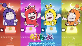 Oddbods Family : Jeff Run vs Fuse Run vs Bubbles Run vs Slick Run | Oddbods Turbo Run #49