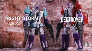 Fans Hobby MB-23 & MB-23A Destroyer & Fright Storm ( Dreadwind) - Stop Motion