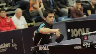 CHUANG Chih-Yuan vs FEGERL Stefan | Hungarian Open 2018 | Men's Singles | 1/16