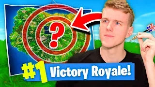 The LUCKY DARTBOARD Challenge! (Fortnite Battle Royale)