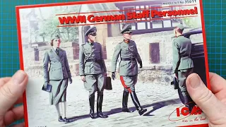 ICM 1/35 WWII German Staff Personnel - Kit Review