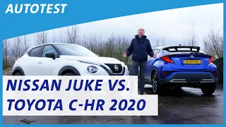 Nissan Juke vs. Toyota C-HR 2020 (OPVALLEND OVEREENKOMSTIG) | ANWB Dubbeltest