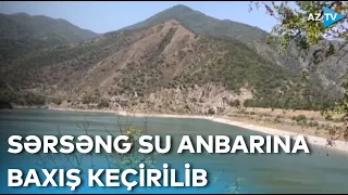 Azərbaycanlı mütəxəssislər Sərsəng su anbarına baxış keçirib
