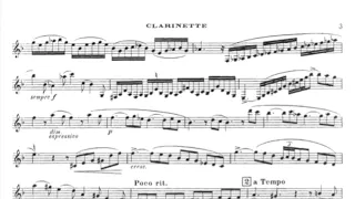 C. Saint-Saens Sonata for Clarinet in Bb and Piano Op.167 (1st mvt. Allegretto)