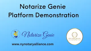 Remote Online Platform Demonstration with Notarize Genie