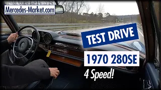 1970 Mercedes W108 280SE Manual Transmission - Test Drive