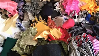 A new idea on how to use small fabric scraps. DIY master class