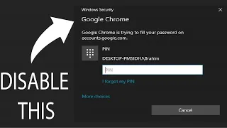 Disable Google Chrome Is Trying To Fill Your Password Popup