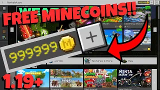 HOW TO GET UNLIMITED MINECOINS GLITCH | MINECRAFT BEDROCK EDITION | WORKING 2022 LATEST PATCH 1.19!!