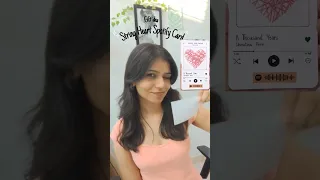 Diy Spotify Card with string heart Gift Idea #shorts #diy #giftideas #subscribe