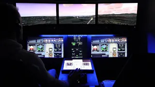 P3Dv4.5 Homecockpit Landing at Mallorca (LEPA) with FSLabs A320-X