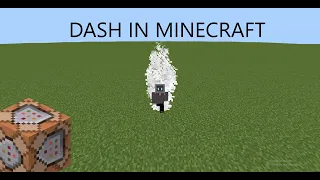How to make a Dash in MINECRAFT(BEDROCK)