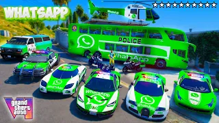 GTA 5 - Stealing WHATSAPP POLICE CARS with Franklin! (Real Life Cars #126)