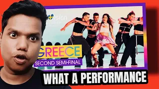 Indian Reacting TO Marina Satti - ZARI (LIVE) | Greece 🇬🇷 | Second Semi-Final | Eurovision 2024