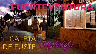 Nightlife Fuerteventura: Walk in Caleta De Fuste, Canary Islands  🇮🇨