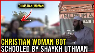 Christian woman got schooled by sheikh uthman | Uthman Ibn Farooq Official