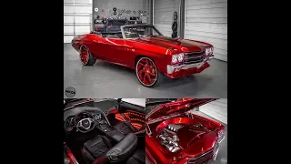 Whips By Wade : Candy Red WideBody Chevelle on 24/24x12 Forgiato ECL Wheels by Ultimate Audio SC