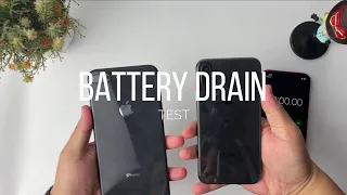 IPHONE 8 PLUS VS IPHONE X | BATTERY DRAIN TEST