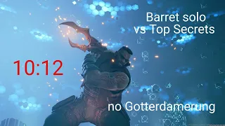 Final Fantasy 7 remake Barret solo vs Top Secrets (10:12, no Gotterdamerung)