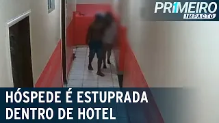 Hóspede é estuprada em hotel após criminoso invadir local | Primeiro Impacto (23/02/23)