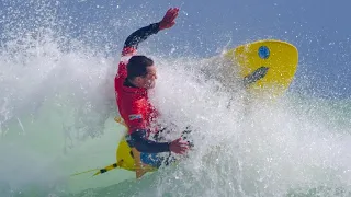 Adam gets physical. South African top Kneeboarder and his winning ways