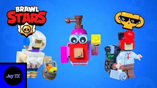 LEGO Brawl Stars. [Trick or Treat Leon, Moon Bunny Squeak & Stonks Pam] - Tutorial + review