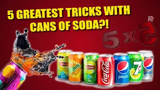 5 Best Cans Of Soda Tricks You Will Ever See | 5x5 With Craig Petty