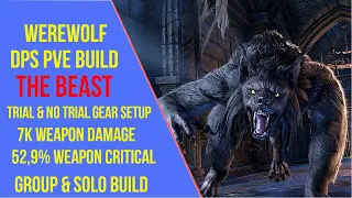 ESO Werewolf DPS PVE Build - The Beast - Firesong