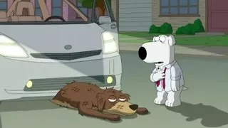 Family Guy   Brian Runs over a Dog