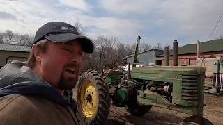 Cleaning Oats With The Jd A - Power Washing My 720 Diesel and Lots Of Other Farm Activities!