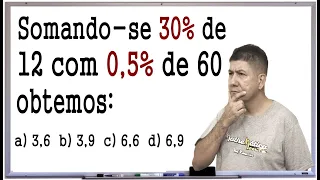 PROBLEMA DE MATEMÁTICA COM  PORCENTAGEM - Prof. Robson Liers - Mathematicamente