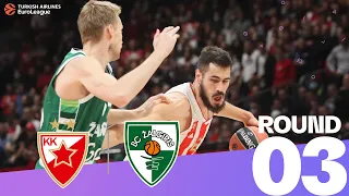 Zvezda overpowers Zalgiris in home opener | Round 3, Highlights | Turkish Airlines EuroLeague