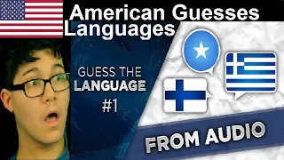 American Guesses Languages | Guess the Language #1 (From Audio) | Reactoion