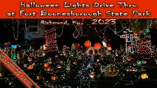 Halloween Lights Drive Thru at Fort Boonesborough State Park - Halloween Fest 2023 - Richmond, Ky.