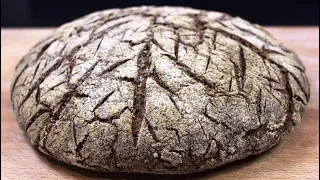 Easy RYE BREAD with rye starter. DON'T need to get your hands dirty! English sub.