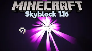 Taking Down the Ender Dragon in Skyblock! ▫ Minecraft 1.16 Skyblock (Tutorial Let's Play) [Part 20]