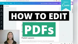 How To Edit PDFs For Free Using Canva #tutorial