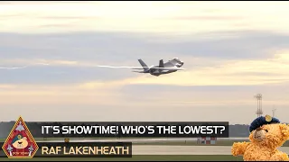 IT'S SHOWTIME! WHO IS THE LOWEST AT RAF LAKENHEATH? IS IT THE F-15 OR THE F-35? US AIR FORCE SKILLS