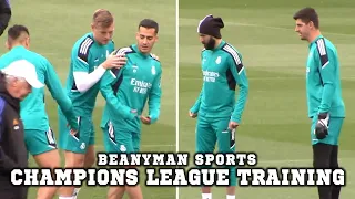 Real Madrid Squad Train Ahead Of Champions League Semi-Final Clash With Man City