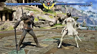Geralt of Rivia vs 2B Nier: Automata (Hardest AI) - SOULCALIBUR VI