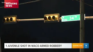 Juvenile shot and injured in Waco armed robbery Thursday