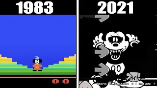 Mickey Mouse Game Evolution 1983 - 2021