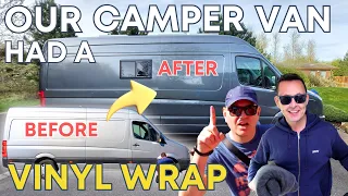 OUR CAMPER VAN HAS HAD A VINYL WRAP