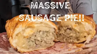 Airfryer GIANT Sausage, Sage & Onion Plaited PUFF Pie