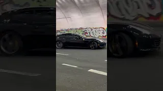 Tunnel Donuts In A Tuned Ferrari GT4Lusso